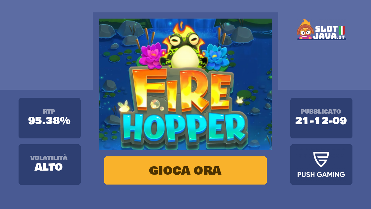 Fire Hopper Slot Machine Online – Gioca Gratis