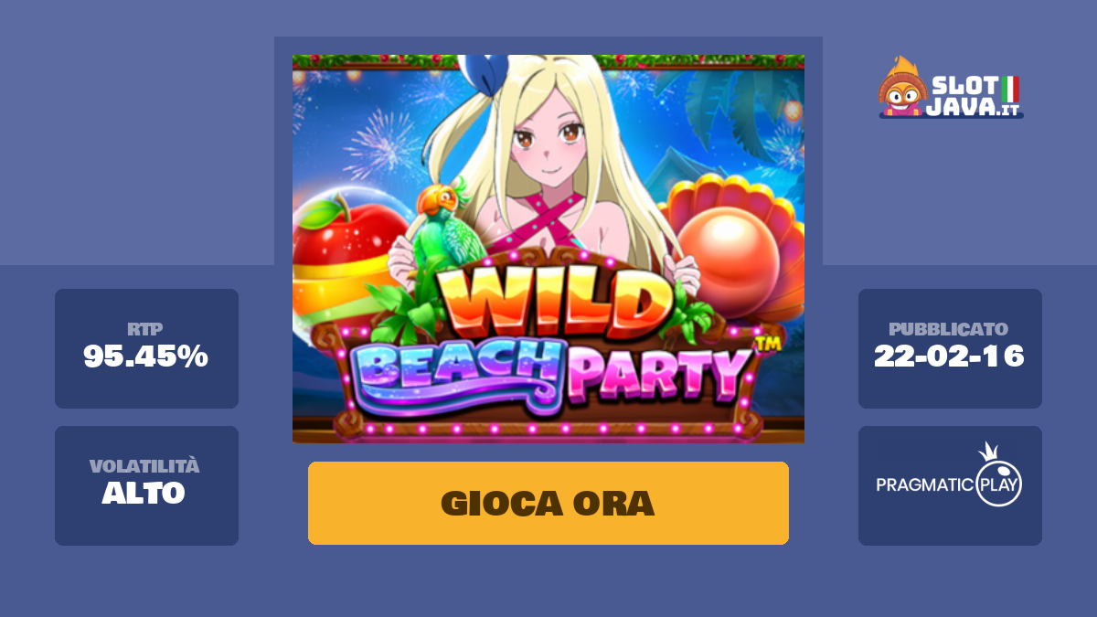 Entra na festa e ganha com a slot Wild Beach Party™ - Solverde.pt 