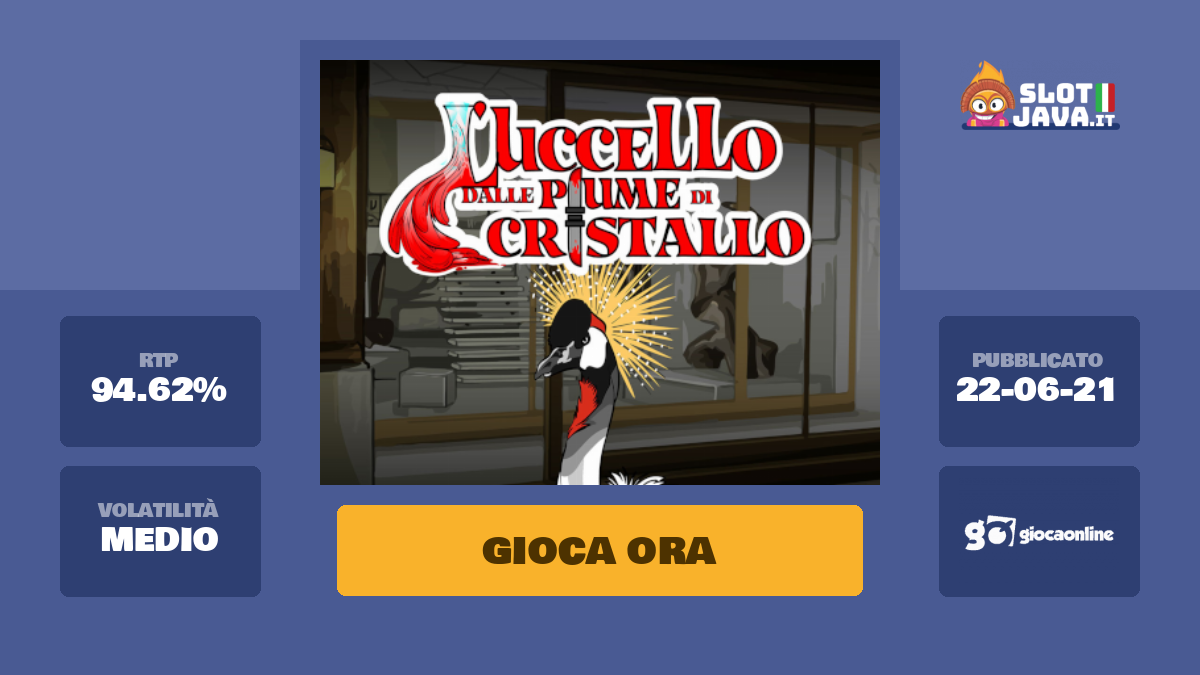 LUccello dalle Piume di Cristallo slot